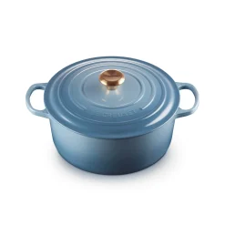 Le Creuset Signature Cast Iron 28cm Round Casserole - Chambray