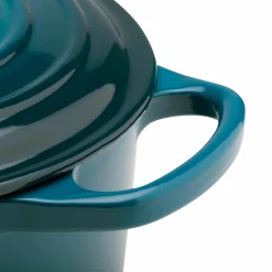 Le Creuset Signature Cast Iron 20cm Round Casserole - Deep Teal