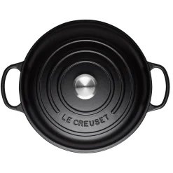 Le Creuset Signature Cast Iron 30cm Shallow Casserole - Satin Black