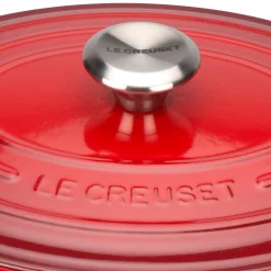 Le Creuset Signature Cast Iron 29cm Oval Casserole - Cerise