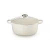Le Creuset Signature Cast Iron 20cm Round Casserole - Meringue