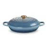Le Creuset Signature Cast Iron 30cm Shallow Round Casserole - Chambray