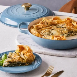 Le Creuset Signature Cast Iron 30cm Shallow Round Casserole - Chambray