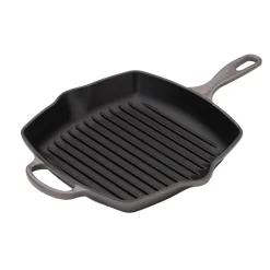 Le Creuset Signature Cast Iron 26cm Square Grillit - Flint