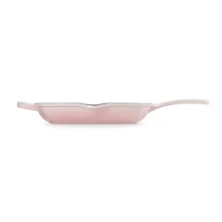 Le Creuset Signature Cast Iron 26cm Square Grillit - Shell Pink