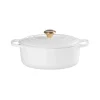 Le Creuset Signature Cast Iron 27cm Oval Casserole - White