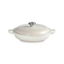 Le Creuset Signature Cast Iron 22cm Shallow Casserole - Meringue