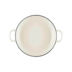 Le Creuset Signature Cast Iron 22cm Shallow Casserole - Meringue