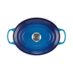 Le Creuset Signature Cast Iron 29cm Oval Casserole - Azure