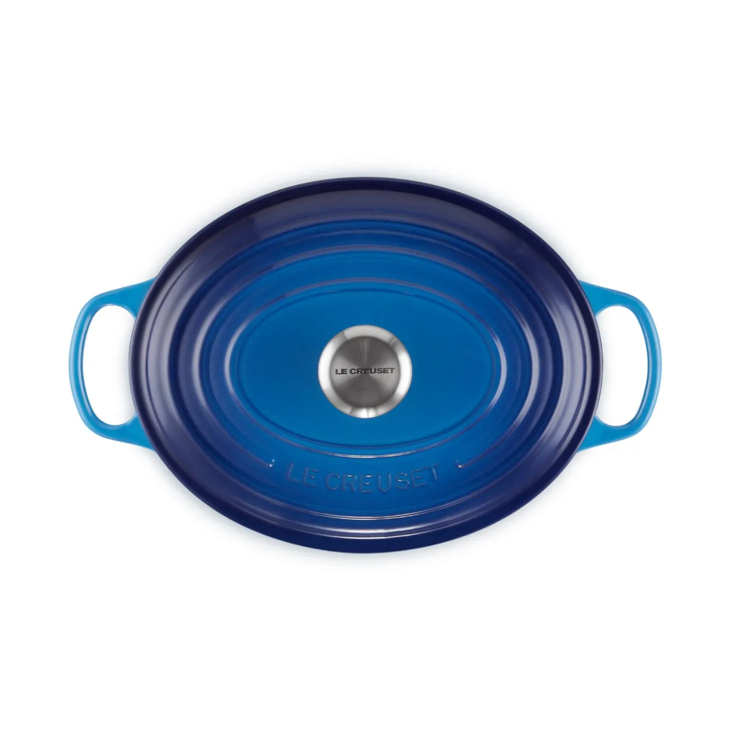 Le Creuset Signature Cast Iron 29cm Oval Casserole - Azure