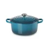 Le Creuset Signature Cast Iron 26cm Round Casserole - Deep Teal