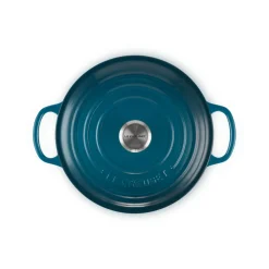 Le Creuset Signature Cast Iron 26cm Round Casserole - Deep Teal