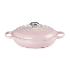 Le Creuset Signature Cast Iron 30cm Shallow Casserole - Shell Pink