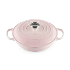 Le Creuset Signature Cast Iron 30cm Shallow Casserole - Shell Pink