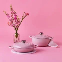 Le Creuset Signature Cast Iron 30cm Shallow Casserole - Shell Pink