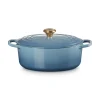 Le Creuset Signature Cast Iron 29cm Oval Casserole - Chambray