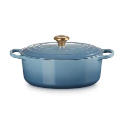 Le Creuset Signature Cast Iron 29cm Oval Casserole - Chambray