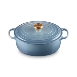 Le Creuset Signature Cast Iron 29cm Oval Casserole - Chambray