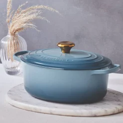 Le Creuset Signature Cast Iron 29cm Oval Casserole - Chambray