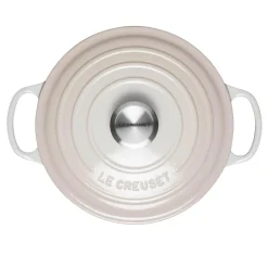Le Creuset Signature Cast Iron 24cm Round Casserole - Meringue