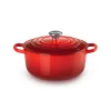 Le Creuset Signature Cast Iron 22cm Round Casserole - Cerise
