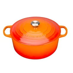 Le Creuset Signature Cast Iron 22cm Round Casserole - Volcanic