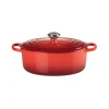 Le Creuset Signature Cast Iron 25cm Oval Casserole - Cerise