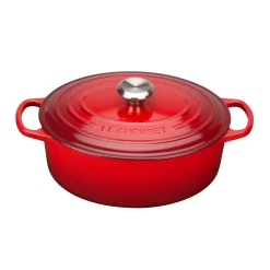 Le Creuset Signature Cast Iron 25cm Oval Casserole - Cerise