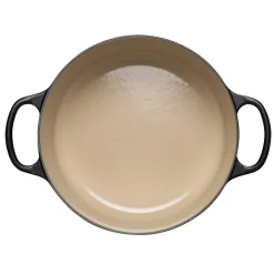 Le Creuset Signature Cast Iron 28cm Round Casserole - Satin Black