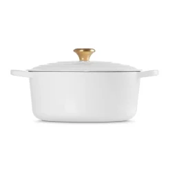 Le Creuset Signature Cast Iron 28cm Round Casserole - White