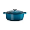 Le Creuset Signature Cast Iron 27cm Oval Casserole - Deep Teal