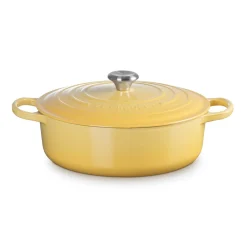 Le Creuset Signature Cast Iron 30cm Round Risotto Pot / Casserole - Camomille