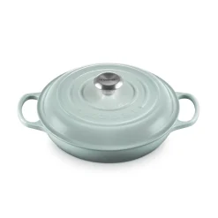Le Creuset Signature Cast Iron 26cm Shallow Casserole - Sea Salt