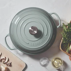 Le Creuset Signature Cast Iron 26cm Shallow Casserole - Sea Salt