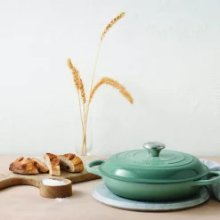 Le Creuset Signature Cast Iron 26cm Shallow Casserole - Sea Salt