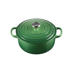 Le Creuset Signature Cast Iron 20cm Round Casserole - Bamboo Green