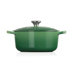 Le Creuset Signature Cast Iron 20cm Round Casserole - Bamboo Green