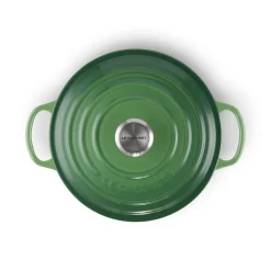 Le Creuset Signature Cast Iron 20cm Round Casserole - Bamboo Green