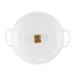 Le Creuset Signature Cast Iron 30cm Shallow Round Casserole - White