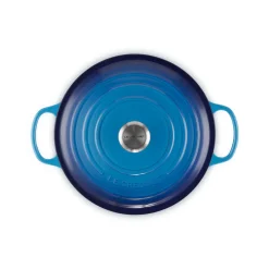 Le Creuset Signature Cast Iron 28cm Round Casserole - Azure