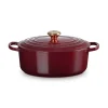 Le Creuset Signature Cast Iron 29cm Oval Casserole - Garnet