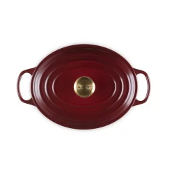 Le Creuset Signature Cast Iron 29cm Oval Casserole - Garnet