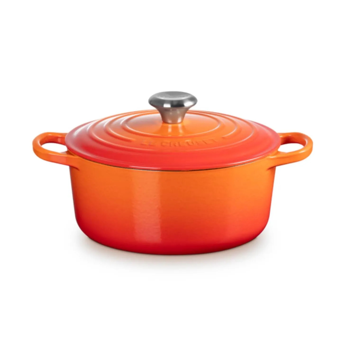 Le Creuset Signature Cast Iron 24cm Round Casserole - Volcanic