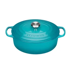 Le Creuset Signature Cast Iron 29cm Oval Casserole - Teal