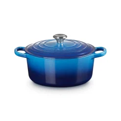 Le Creuset Signature Cast Iron 22cm Round Casserole - Azure