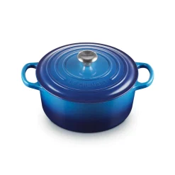 Le Creuset Signature Cast Iron 22cm Round Casserole - Azure