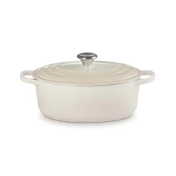 Le Creuset Signature Cast Iron 27cm Oval Casserole - Meringue