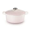 Le Creuset Signature Cast Iron 28cm Round Casserole - Shell Pink