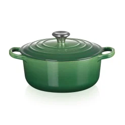 Le Creuset Signature Cast Iron 28cm Round Casserole  - Bamboo Green