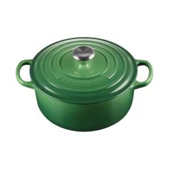 Le Creuset Signature Cast Iron 28cm Round Casserole  - Bamboo Green